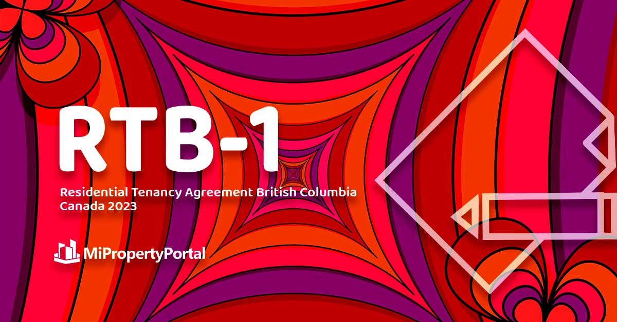 RTB1 – Residential Tenancy Agreement British Columbia Canada 2024